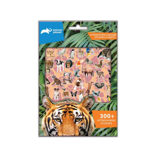 Αυτοκόλλητα Animal Planet Μπλοκ 300 Τμχ., 14,5x21,5 εκ.