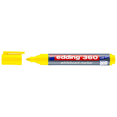 Μαρκαδόρος Edding 360 Λευκού Πίνακα Κίτρινο 1,5-3mm
