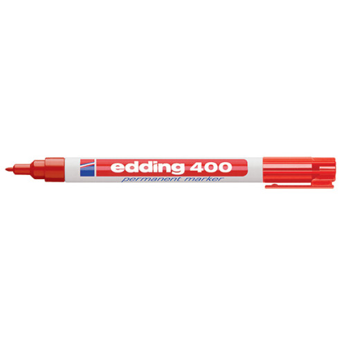 Μαρκαδόρος Edding 400 Ανεξίτηλος 1mm Κόκκινο