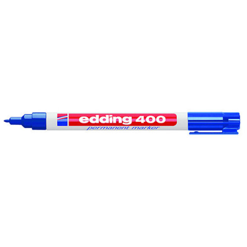 Μαρκαδόρος Edding 400 Ανεξίτηλος 1mm Μπλε