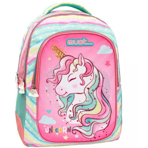 Σχολική Τσάντα Πλάτης Δημοτικού Must Unicorn  3 Θήκες