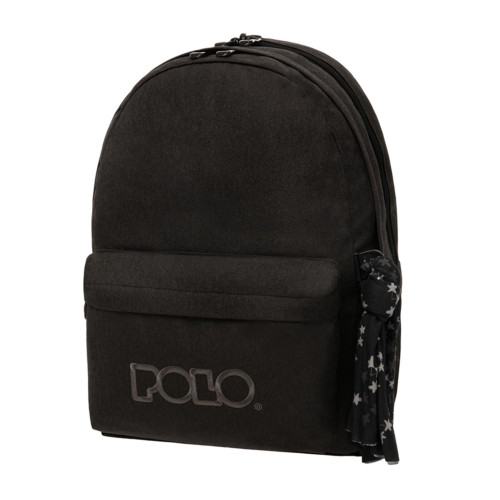 Σχολική Τσάντα Polo Original Double Scarf Μαύρη 901235-2002