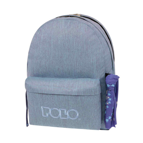 Σχολική Τσάντα Polo Original Double Scarf Μπλε Jean 901235-5502 2023 