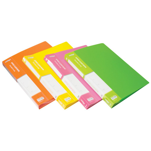 Groovy Ντοσιέ Σουπλ με 100 διαφάνειες για χαρτί Α4 Neon Χρώματα 