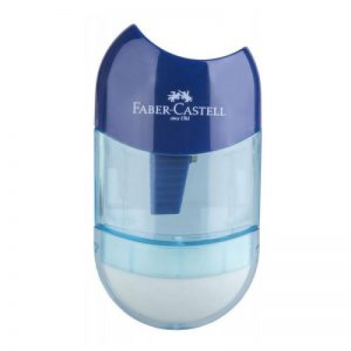  Γόμα Ξύστα Faber Castell Apple Combi Μπλε