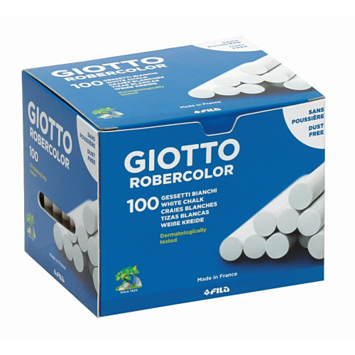 Κιμωλίες Giotto Λευκές σε Κουτί 100 τεμάχια