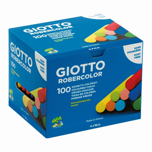 Κιμωλίες Giotto Πολύχρωμες σε Κουτί 100 τεμάχια