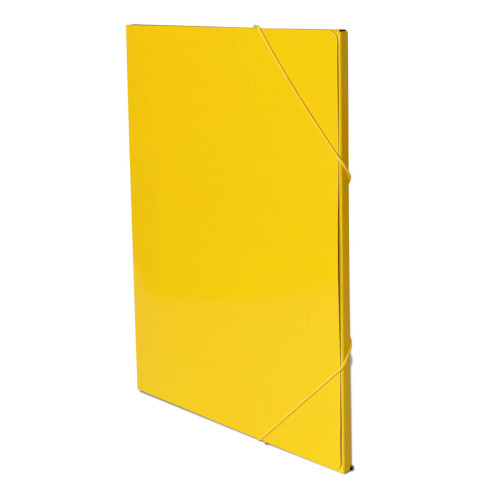 Salko Κουτί Λάστιχο Πλαστικοποιημένο με ράχη 1.5cm Κίτρινο