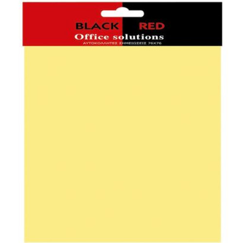 Αυτοκόλλητα Χαρτάκια Black Red 7.6x7.6cm 