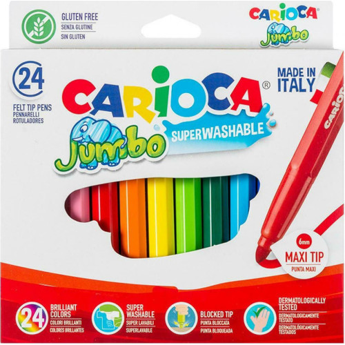 Μαρκαδόροι Carioca Σετ Jumbo 24 χρωμάτων