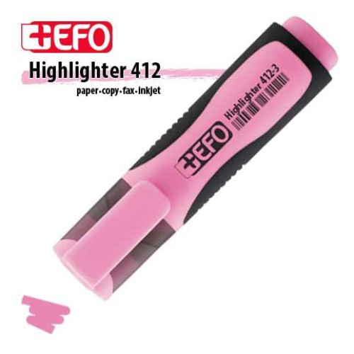 Μαρκαδόρος Υπογράμμισης +ΕFO 5mm Pastel Ροζ