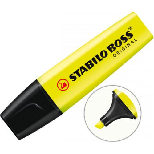 Μαρκαδόρος Υπογράμμισης Stabilo Boss Original 5mm Κίτρινο