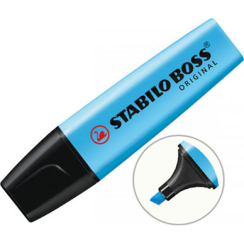 Μαρκαδόρος Υπογράμμισης Stabilo Boss Original 5mm Μπλε