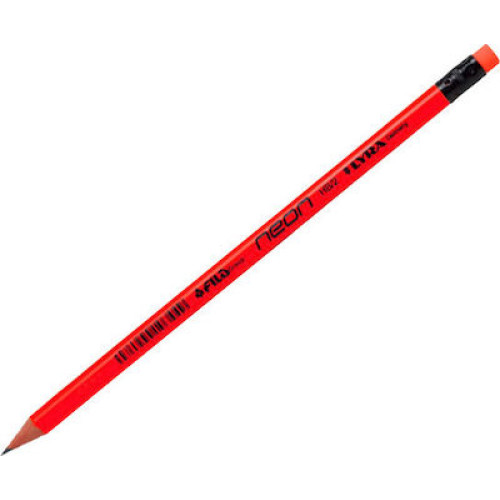 Μολύβι Lyra Neon HB με Γόμα Κόκκινο