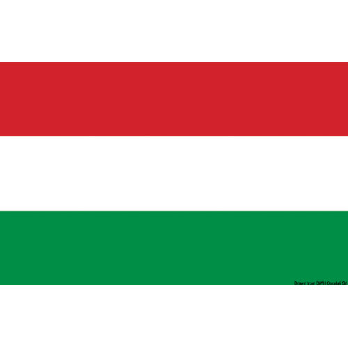 Σημαία Ουγγαρίας Πολυεστερικό Δίχτυ με Κρίκους για Κοντάρι 75x100cm