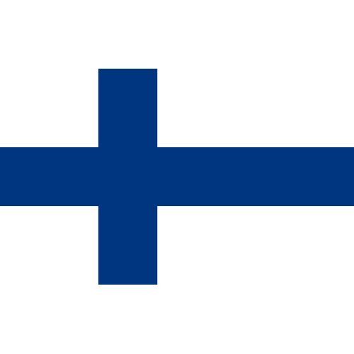 Σημαία Φιλανδίας Πολυεστερικό Δίχτυ με Κρίκο για Κοντάρι 50x75cm
