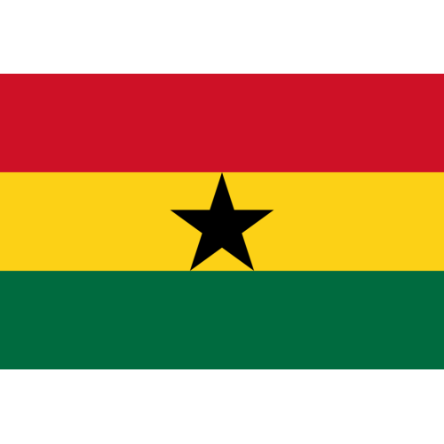 Σημαία Γκάνας Πολυεστερικό Νάιλον με Κρίκους για Κοντάρι 100x150cm