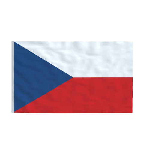 Σημαία Τσεχίας Πολυεστερικό Νάιλον με Κρίκους για Κοντάρι 100x150cm