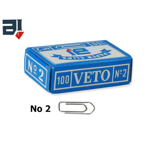 Συνδετήρες Veto No2 100 τεμάχια 25mm