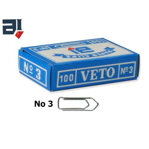 Συνδετήρες Veto No3 100 τεμάχια 30mm