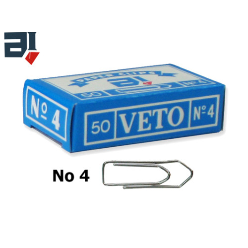Συνδετήρες Veto No4 100 τεμάχια 33mm
