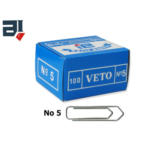 Συνδετήρες Veto No5 100 τεμάχια 47mm