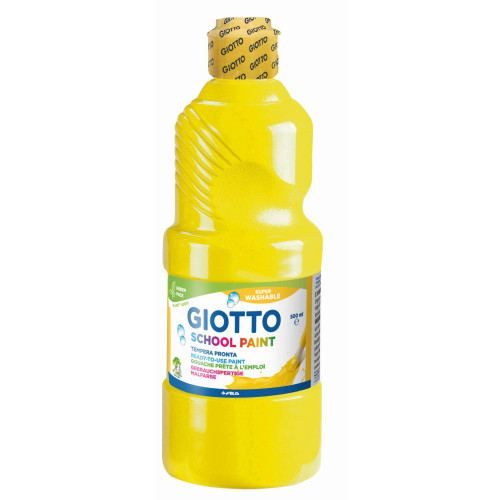 Τέμπερa Giotto Μπουκάλι 500ml School Paint Κίτρινο