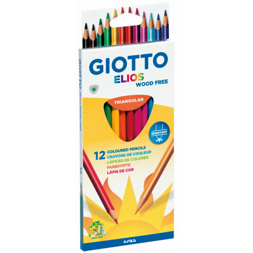 Ξυλομπογιές Giotto Elios 12 χρωμάτων